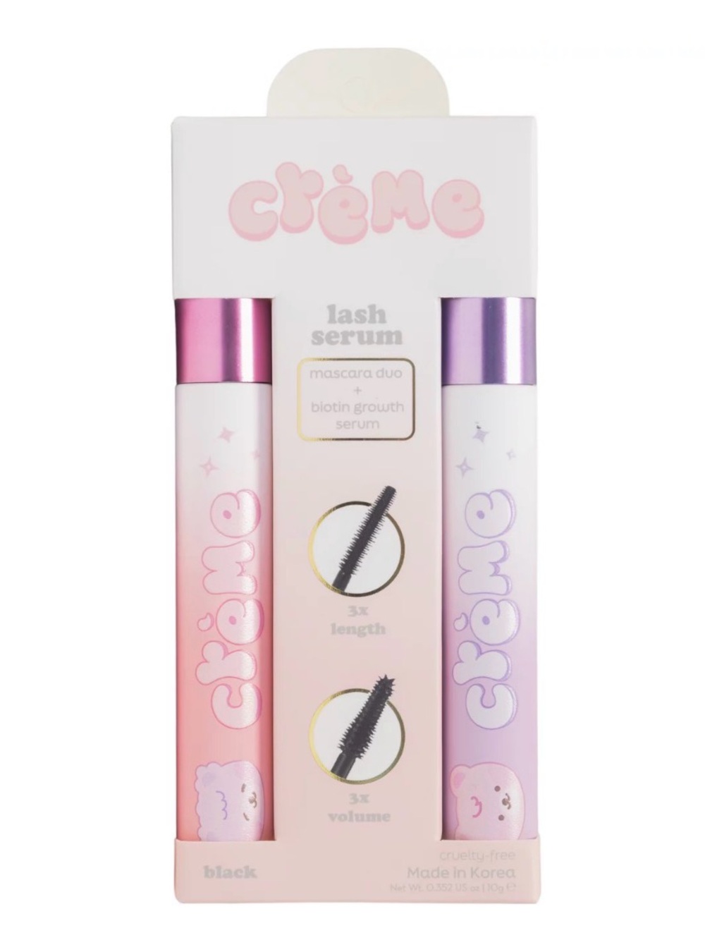 The Crème Shop Mascara & Lash Serum Duo - Black